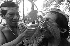 Huaorani youth and elders sharing knowledge